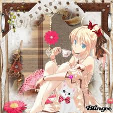 Résultat de recherche d'images pour "anime girl with coffee"