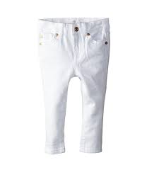 7 For All Mankind Kids Skinny Jeans In Clean White Infant