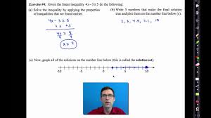Solve distance, rate, and time problems complete page 32 of wallace's workbook to practice graphing inequalities on a number line. Common Core Algebra I Unit 2 Lesson 9 Solving Linear Inequalities Youtube