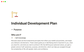 individual development plan idp