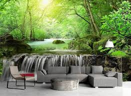 Waterfall Wallpaper Forest Enchanting