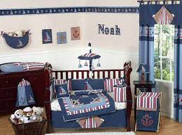 Nautical Nights 9 Piece Crib Bedding