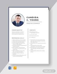 Necessary sections of an internship resume template include career objective, academic background, experience, notable accomplishments, skills and. 10 Internship Resume Templates Pdf Doc Free Premium Templates