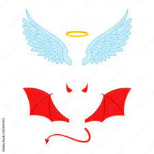 Devil with angel wings