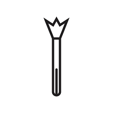 makeup brush thin line icon makeup and