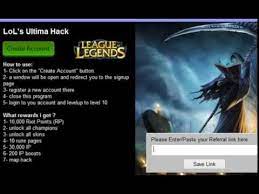 Every fan of moba games have heard about this title. Lol Rp Ip All Champions And Skins Hack Youtube