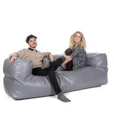 faux leather couch bean bag