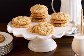 almond toffee white chip cookies with