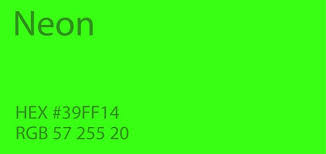 Neon Green Color Paint Code Swatch