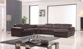 large brown leather contemporary