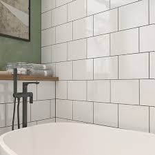 Plain White Ceramic Wall Tile 250 X