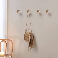 Brass Flower Wall Hooks Gold Coat Hook