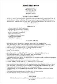 Banquet Server Resume Examples Magdalene Project Org
