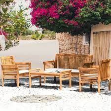 outdoor acacia wood sofa furniture set