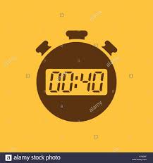 The 40 Seconds Minutes Stopwatch Icon Clock And Watch