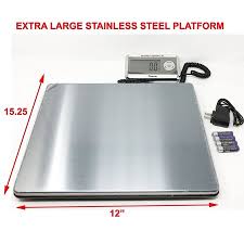 Weighology Extra Large Stainless Steel Digital Postal Parcel Scale Ups Usps Post Office Scale 440 Lb