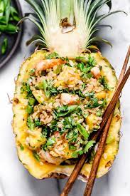 Shrimp And Pineapple Fried Rice gambar png