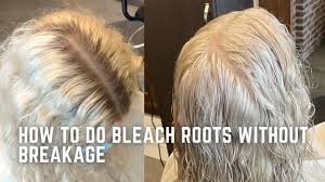to bleach your roots to white blonde