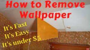 removing wallpaper with water and