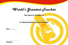 Best Teacher Certificate Templates Free Certificates For Teachers
