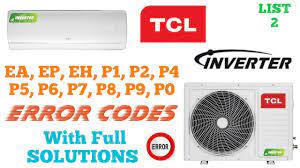 tcl airconditing error codes and