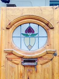 1930s Front Door Art Deco Wooden