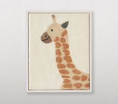 Felted Giraffe Wall Art Pottery Barn Kids