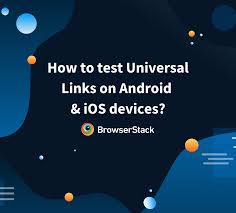 test universal links on ios and android