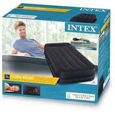 Most air mattresses come with a pump (either attached or separate), but sometimes you'll need to purchase one separately. Intex Twin Size Inflatable Raised Air Bed With Built In Pump Double Airbed Mattress