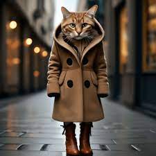 Кот в пальто и в милых сапожках» — создано в Шедевруме