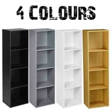 4 Tier Cube Bookcase Display Shelving