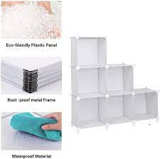 5 8 cube plastic storage wardrobe