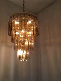 Amber Glass Panel Chandelier Any Ideas