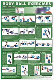 body ball exercises upper body lower