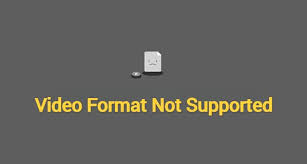 fix video format not supported error