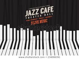 Jazz Music Poster Background Template Piano Stock Vector Royalty