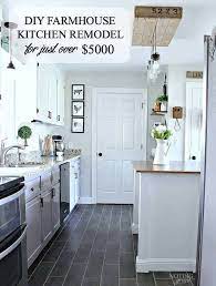 diy farmhouse kitchen remodel for just