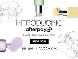 skincare and makeup with afterpay