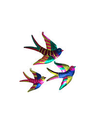 Golandrina Trio Of Colorful Birds