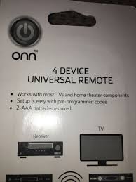Find the device category you would like to program (for example tv, dvd, sat, aux) then find the brand of that device. Onn 4 Device Universal Remote Control Onb13av004 For Sale Online Ebay