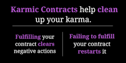 How do I clear a karmic contract?
