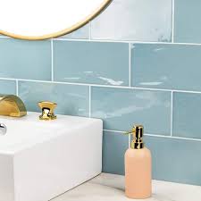 ivy hill tile barbados light blue 5 in x 10 in 9 mm polished ceramic wall tile 30 pieces 9 9 sq ft box
