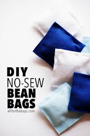 diy no sew bean bags all for the boys