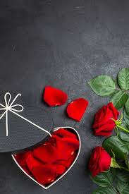 valentines day on dark background love