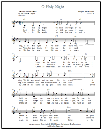 O Holy Night Sheet Music With A Step By Step Chord Theory