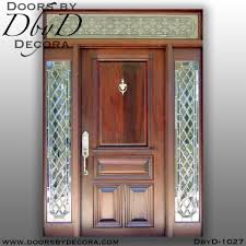 estate 4 panel door with leaded glass