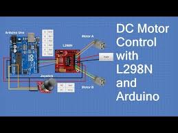 dc motors with l298n dual h bridge and
