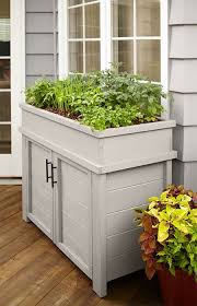 raised planter with storage diy patio