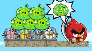 Angry Birds Heroic Rescue - RESCUE ALL THE ANGRY BIRDS INSIDE CAGE BY  BEATING PIGGIES!
