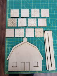 wooden barn quilt block kit